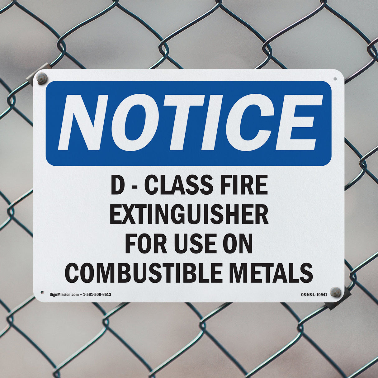 D-Class Fire Extinguisher For Sign