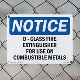 D-Class Fire Extinguisher For Sign