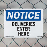 Deliveries Enter Here