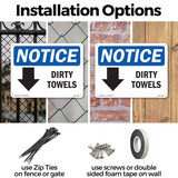 Dirty Towels [Down Arrow]