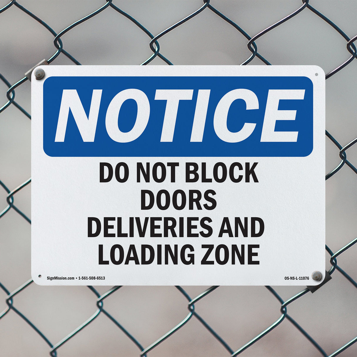 Do Not Block Doors Deliveries And Loading Zone