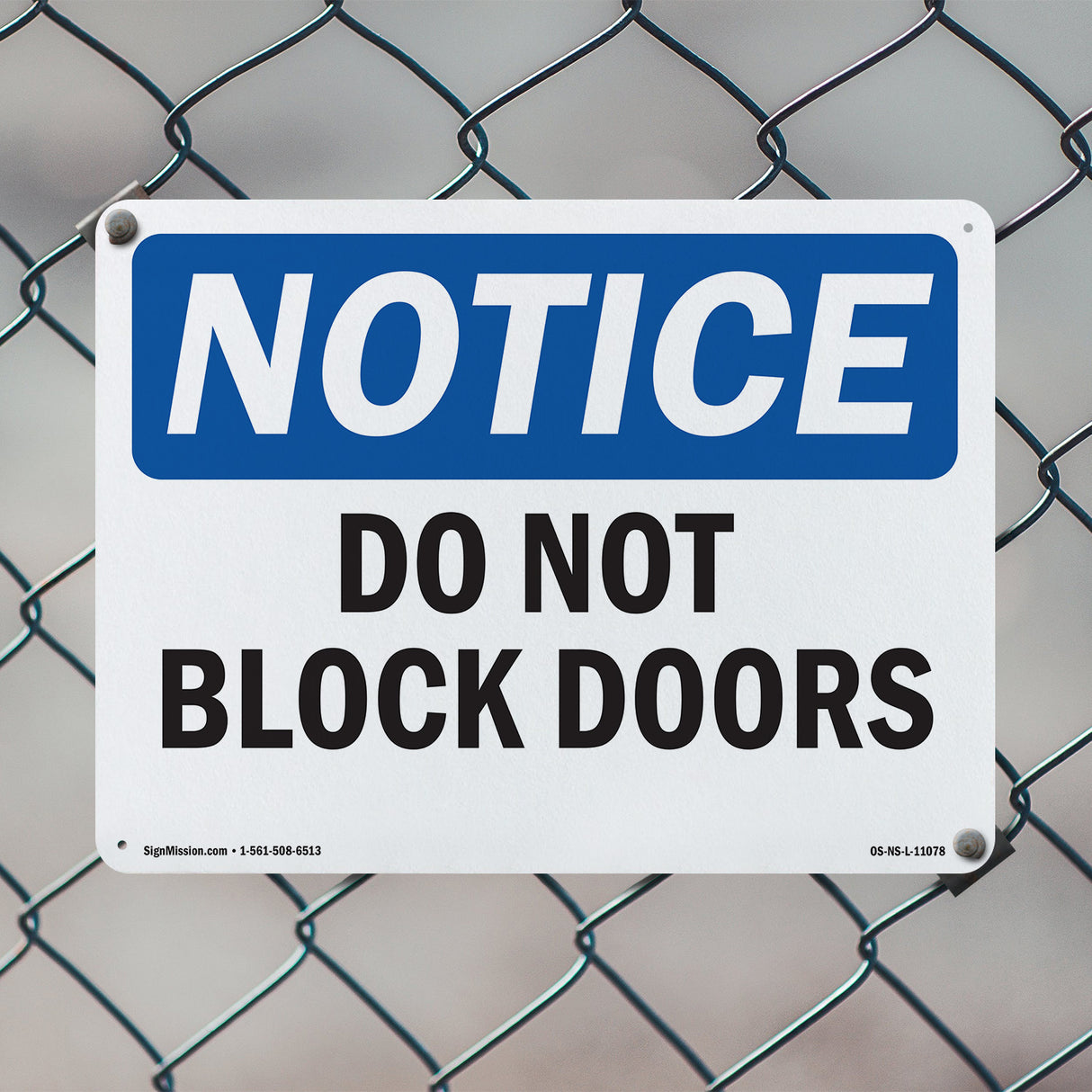 Do Not Block Doors
