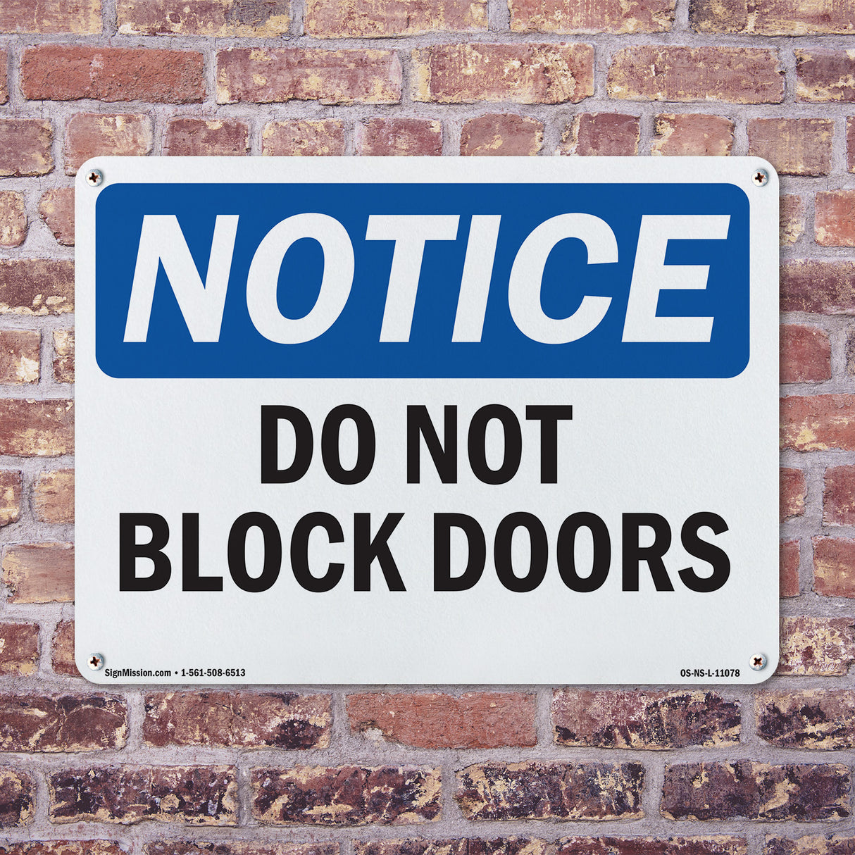 Do Not Block Doors
