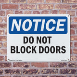 Do Not Block Doors