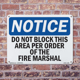 Do Not Block This Area Per Order Of The