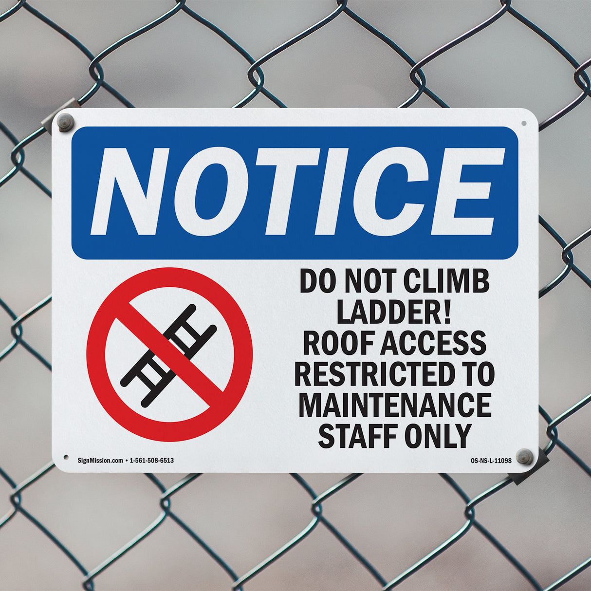 Do Not Climb Ladder