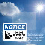 Do Not Climb On Rocks