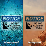 Do Not Climb On Rocks