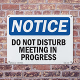 Do Not Disturb Meeting In Progress