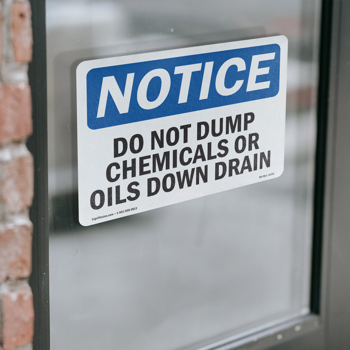 Do Not Dump Chemicals Or Oils Down Drain