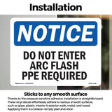 Do Not Enter Arc Flash PPE Required