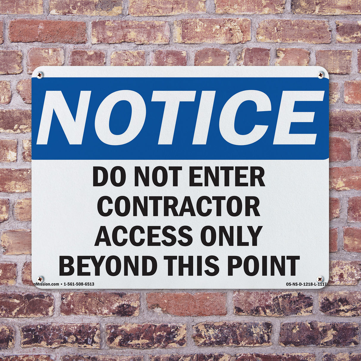 Do Not Enter Contractor Access Only Beyond