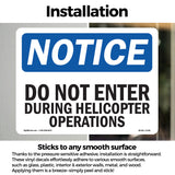 Do Not Enter During Helicopter Operations