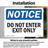 Do Not Enter Exit Only