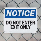 Do Not Enter Exit Only