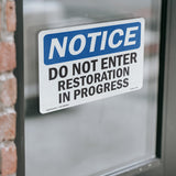 Do Not Enter Restoration In Progress
