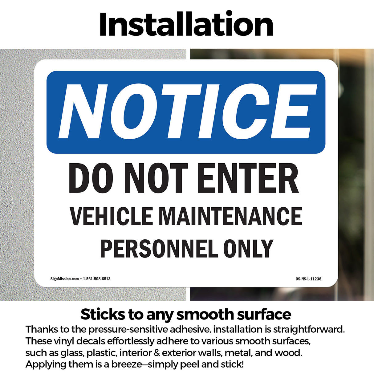 Do Not Enter Vehicle Maintenance Personnel Only