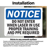 Do Not Enter When Laser In Use Proper Training