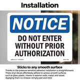 Do Not Enter Without Prior Authorization