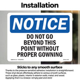 Do Not Go Beyond This Point Without Proper Gowning