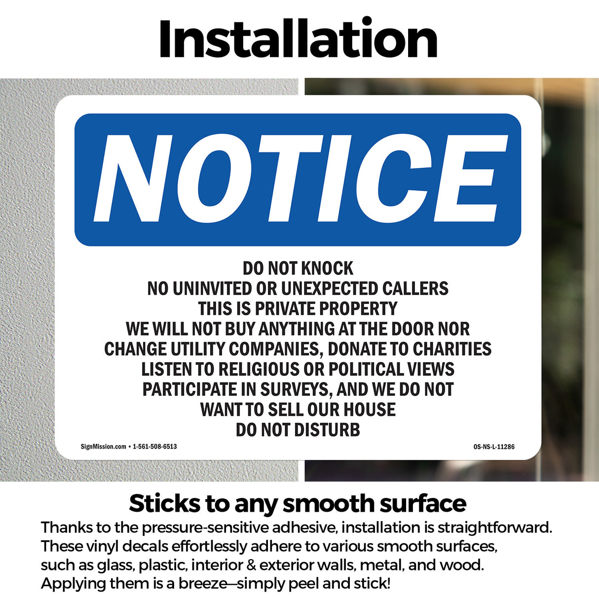 Do Not Knock No Uninvited Or Unexpected