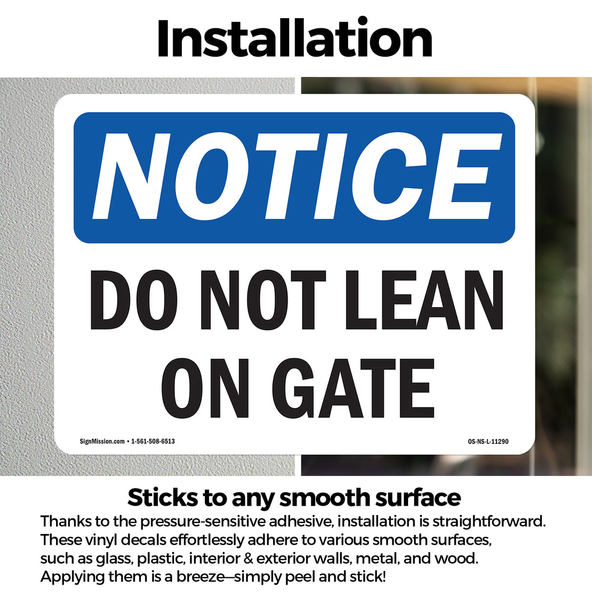 Do Not Lean On Gate