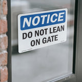 Do Not Lean On Gate