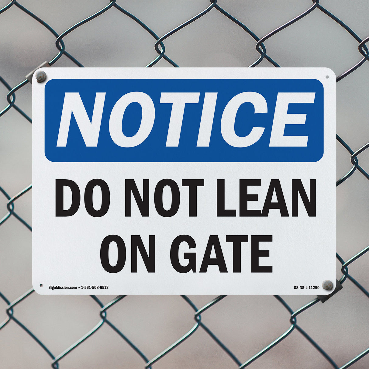 Do Not Lean On Gate