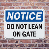 Do Not Lean On Gate