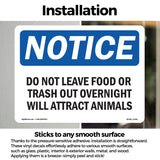 Do Not Leave Food Or Trash Out Overnight