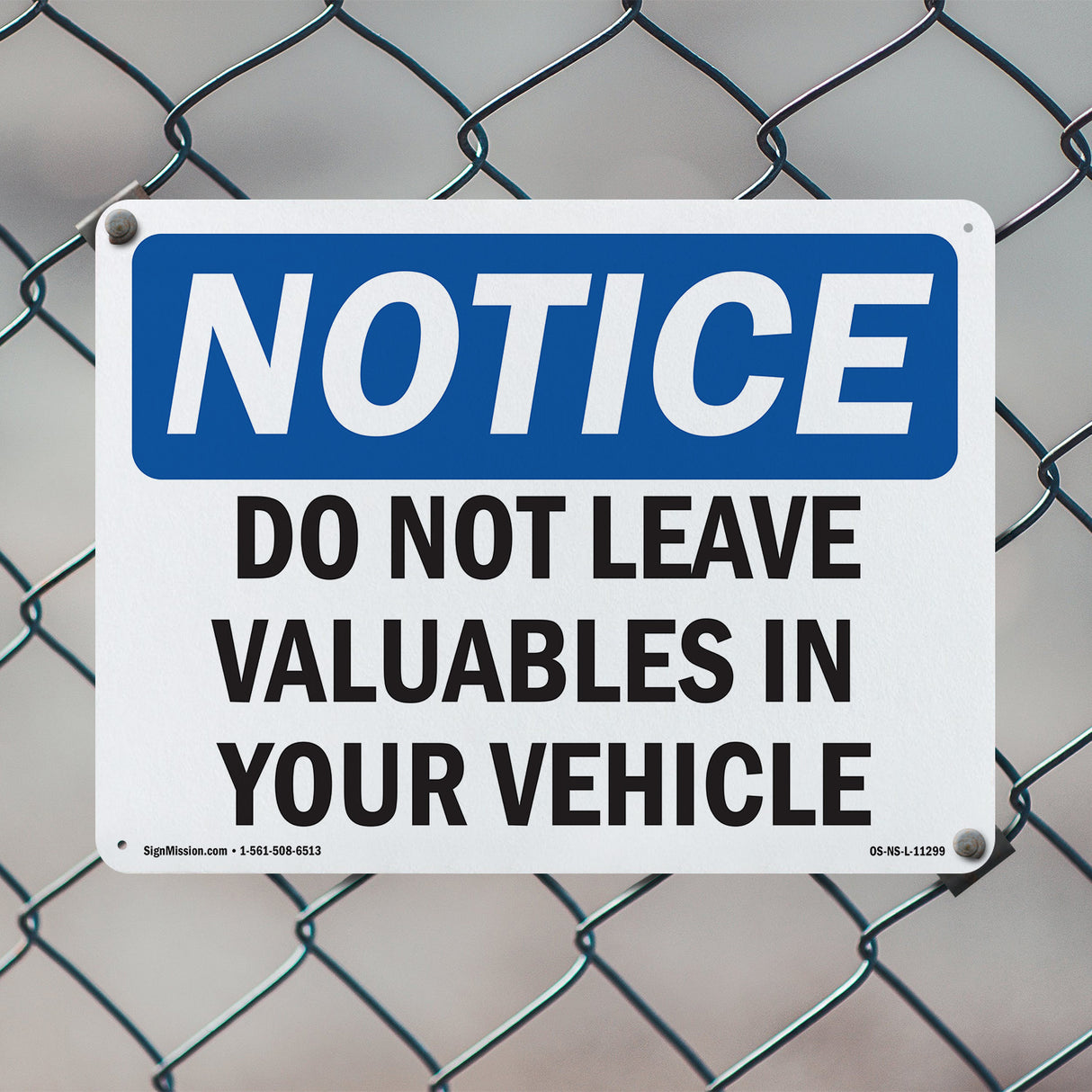 Do Not Leave Valuables In Your Vehicle