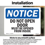 Do Not Open Door Must Be Opened From The Inside