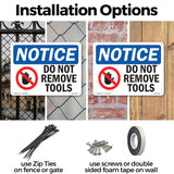 Do Not Remove Tools