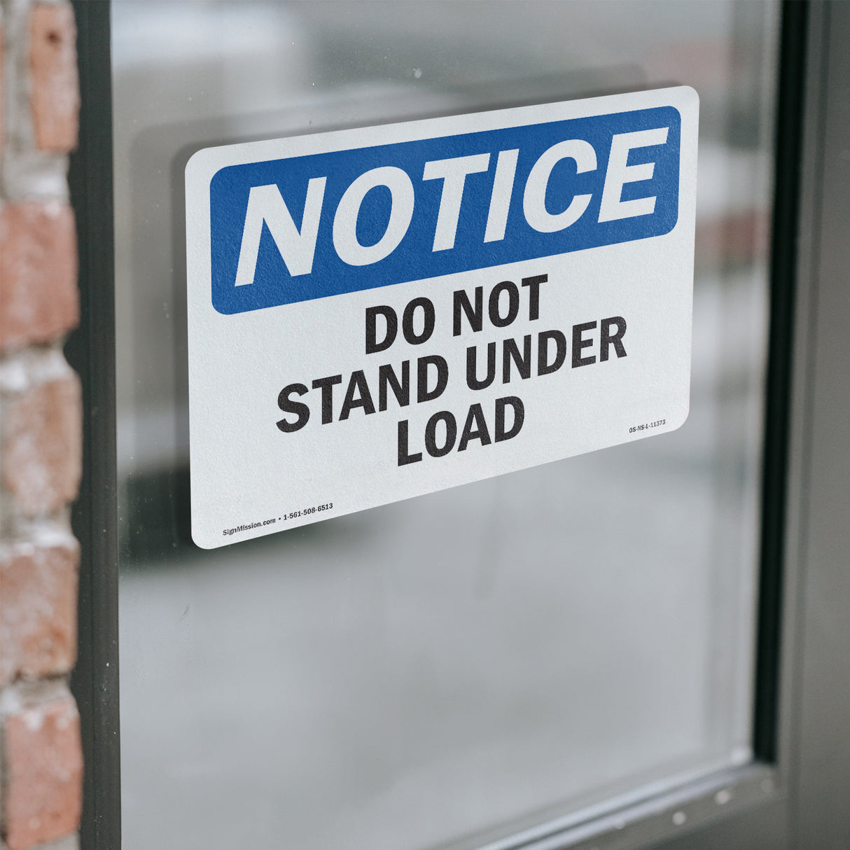 Do Not Stand Under Load Sign