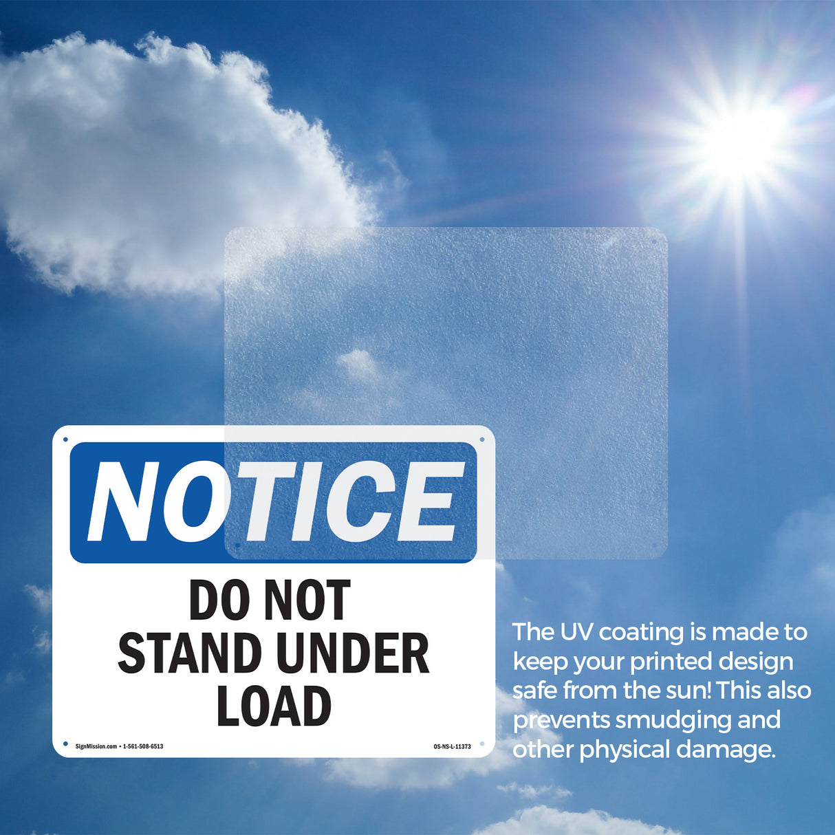 Do Not Stand Under Load Sign