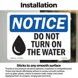 Do Not Turn On The Water