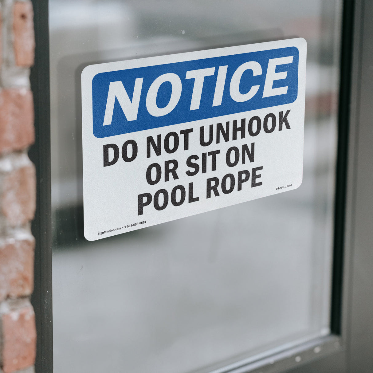 Do Not Unhook Or Sit On Pool Rope