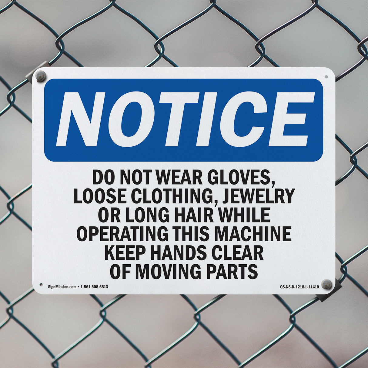 Do Not Wear Gloves, Loose Clothing, Jewelry