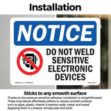 Do Not Weld Sensitive Electronic