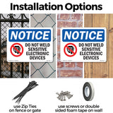 Do Not Weld Sensitive Electronic