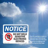 Do Not Weld Sensitive Electronic