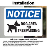 Dog Area No Trespassing