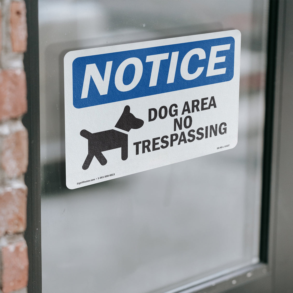 Dog Area No Trespassing