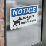 Dog Area No Trespassing