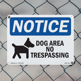 Dog Area No Trespassing