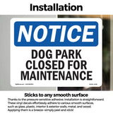 Dog Park Closed For Maintenance