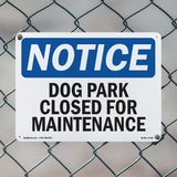 Dog Park Closed For Maintenance