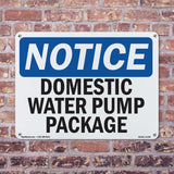 Domestic Water Pump Package