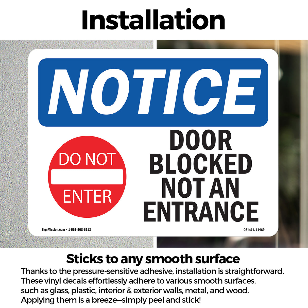 Door Blocked Not An Entrance