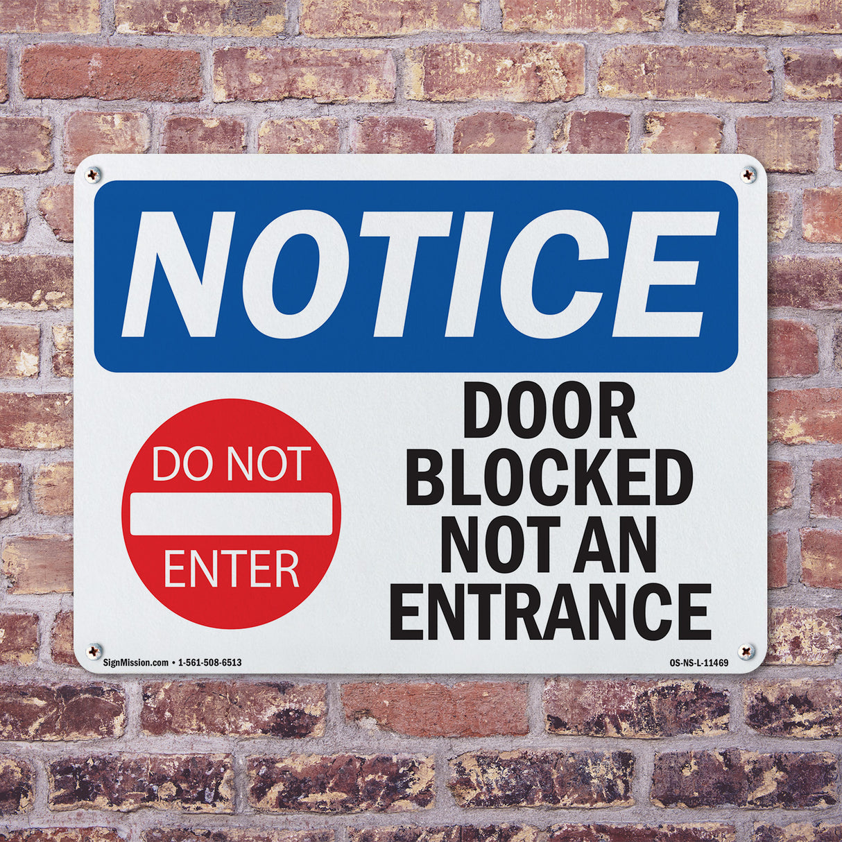 Door Blocked Not An Entrance